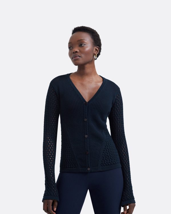 Keziah Navy Knit Top - Image 6