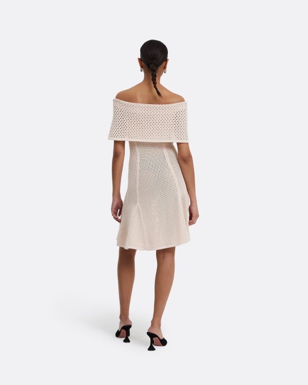 Kole Nouvelle Peach Knit Short Dress - Image 2