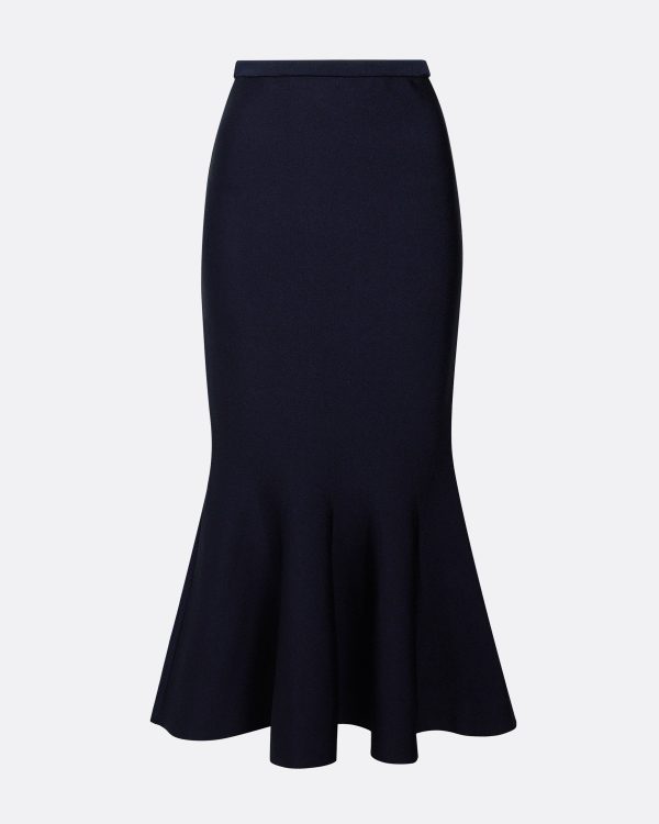 Kimberley Navy Knit Skirt - Image 7