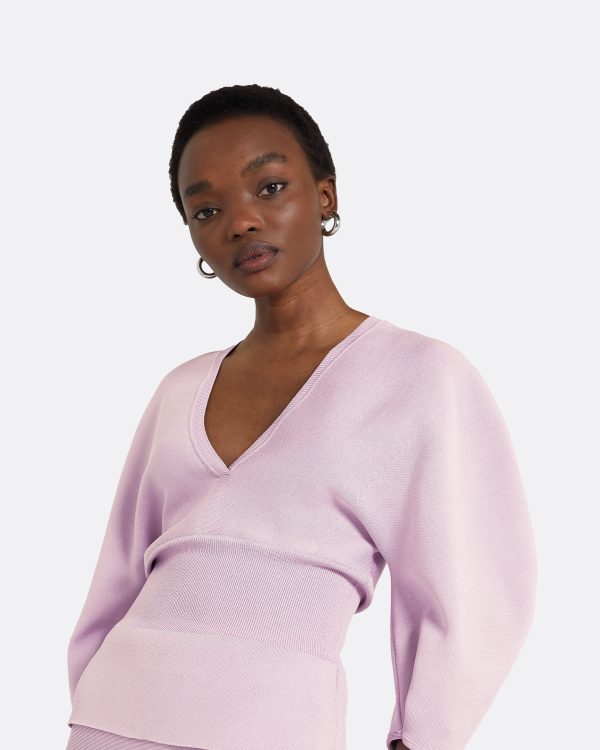 Kamali Lilac Snow Knit Top - Image 3