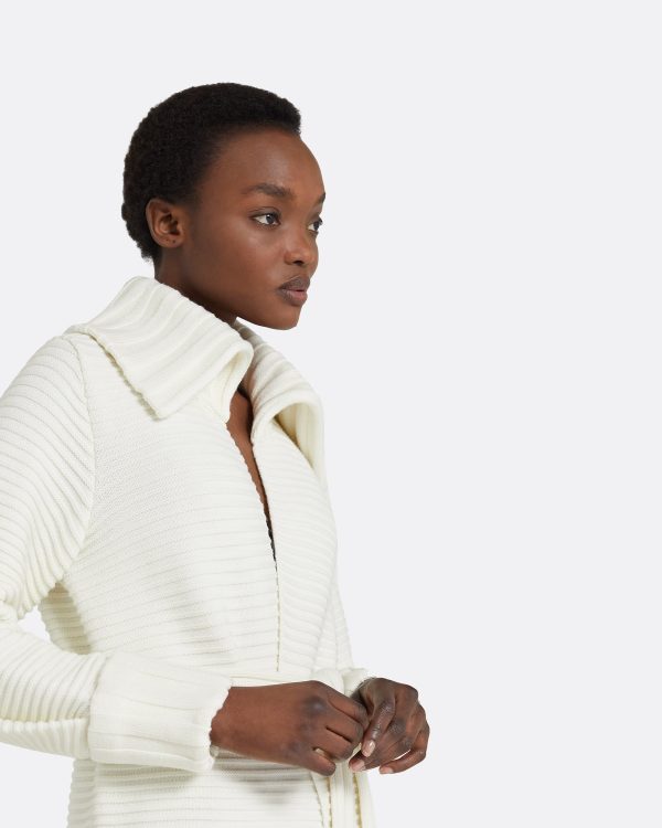 Kez Ivory Knit Coat - Image 3