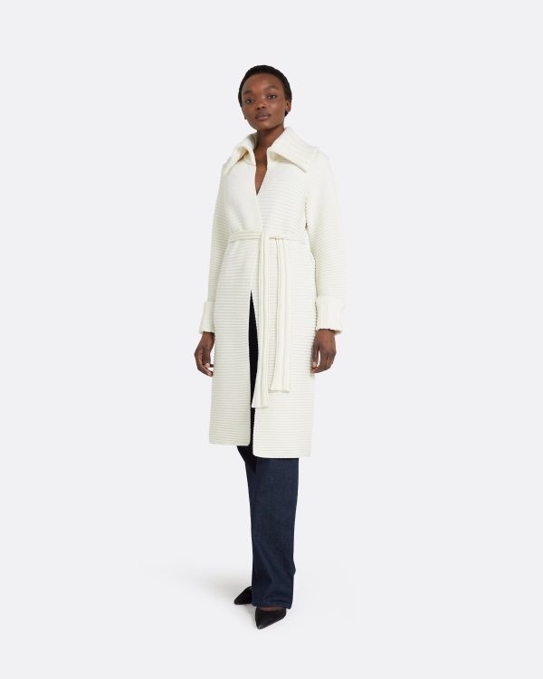 Kez Ivory Knit Coat - Image 4