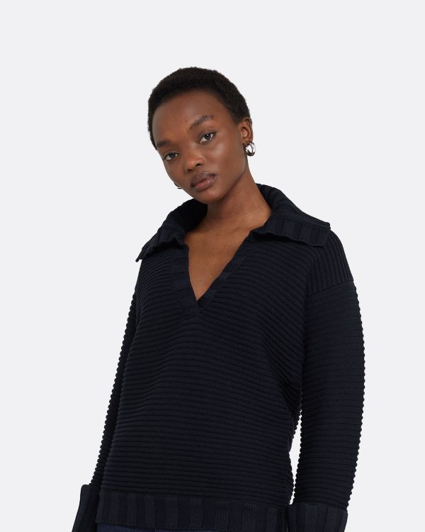 Kratos Navy Knit Top - Image 3
