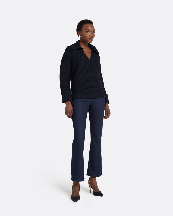 Kratos Navy Knit Top - Image 4