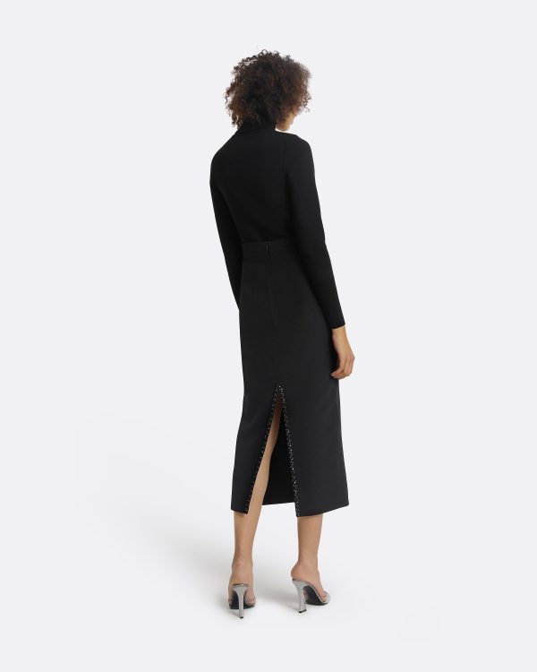 Giulia Black Knit Top - Image 2