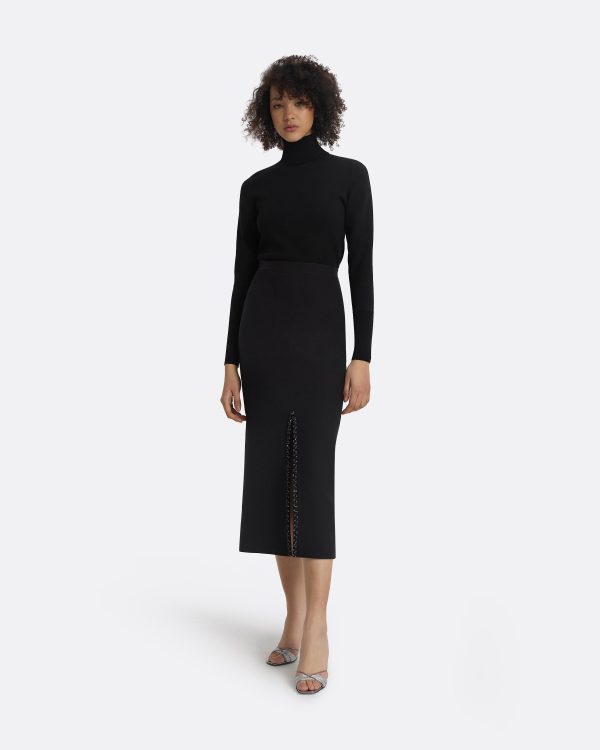 Giulia Black Knit Top - Image 4