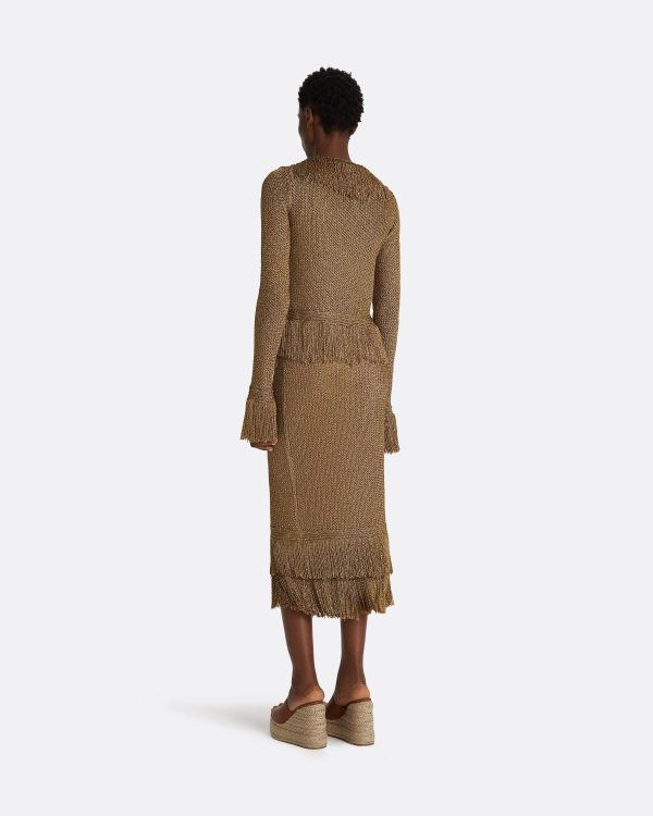 Scarlett Gold Knit Jacket - Image 2