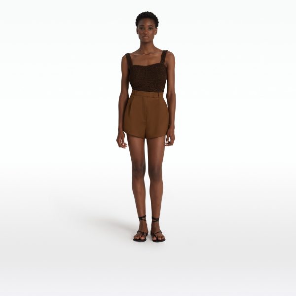 Geena Deep Brown Knit Top - Image 6