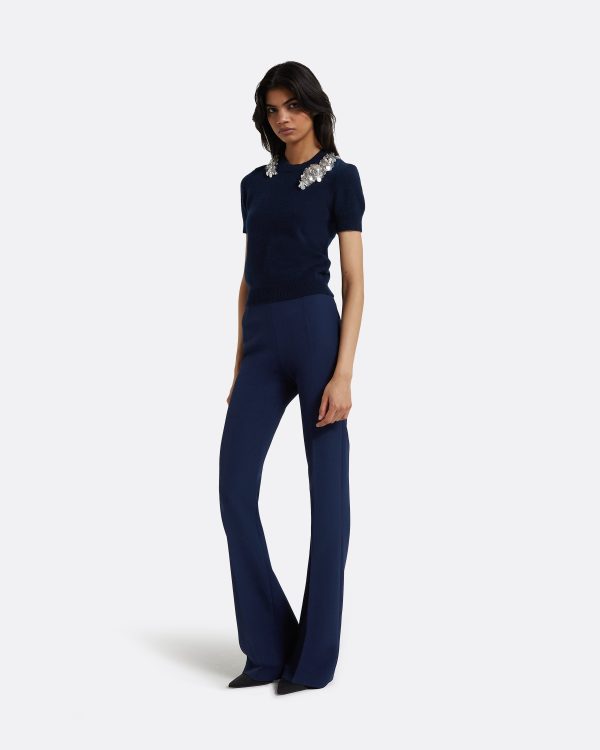 Zade Embroidered Maritime Knit Top - Image 4