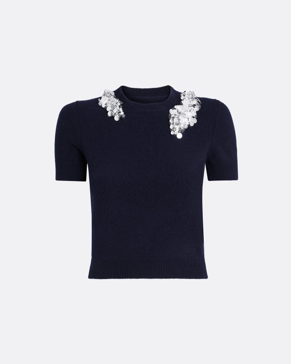Zade Embroidered Maritime Knit Top - Image 5
