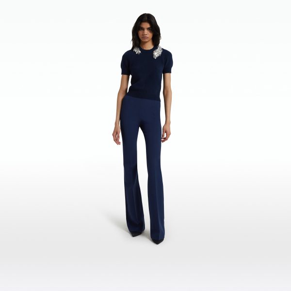 Zade Embroidered Maritime Knit Top - Image 6
