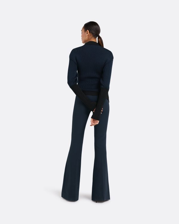 Genie Knit In Navy & Black - Image 2