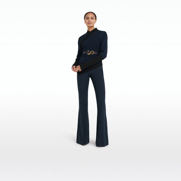 Genie Knit In Navy & Black - Image 7