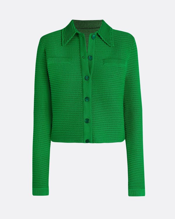 Artemis Emerald Crochet Jacket - Image 6