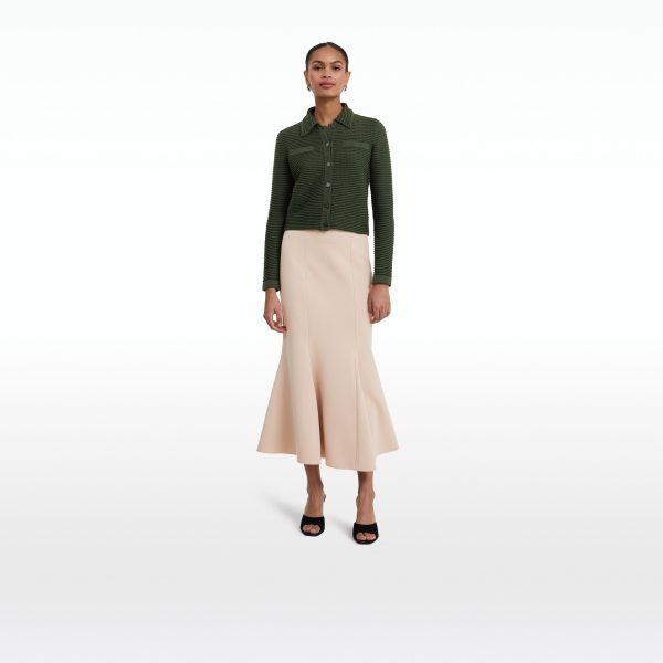 Artemis Olive Crochet Jacket - Image 7