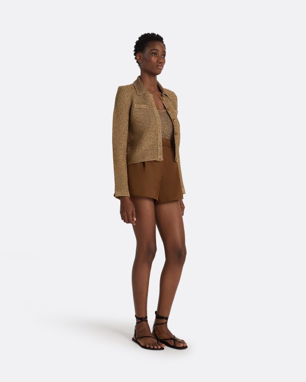 Artemis Gold Knit Jacket - Image 4