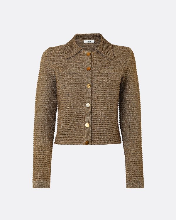 Artemis Gold Knit Jacket - Image 5