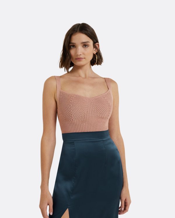 Amal Old Rose Crochet Top - Image 3