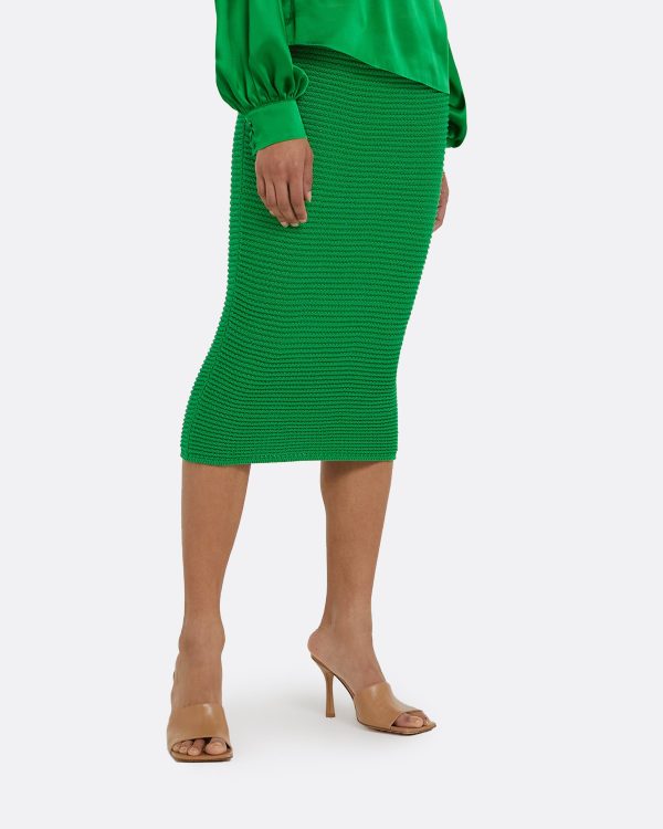 Sabah Emerald Crochet Skirt - Image 3