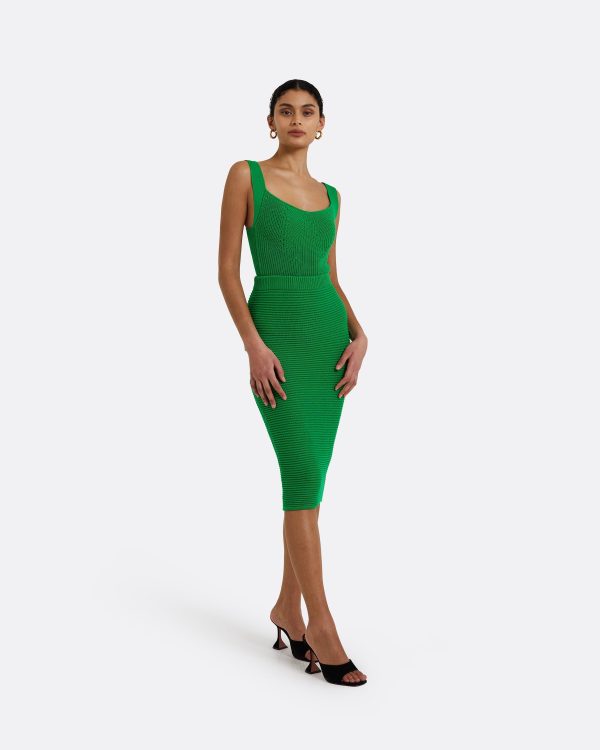 Sabah Emerald Crochet Skirt - Image 4