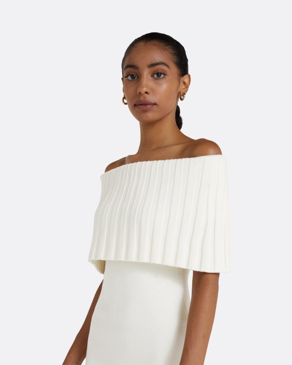Risette Ivory Midi Dress - Image 3