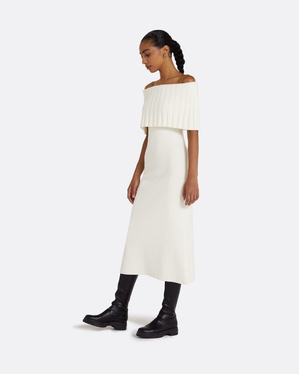 Risette Ivory Midi Dress - Image 4