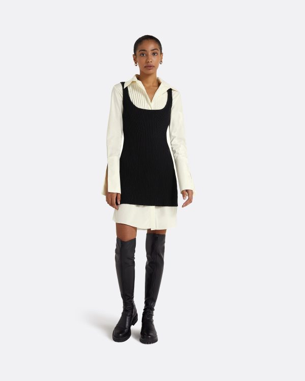 Cindy Black Knit Dress
