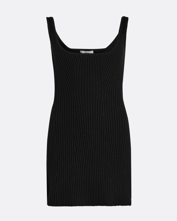 Cindy Black Knit Dress - Image 5