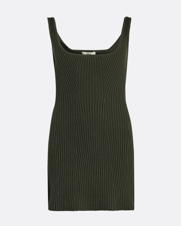 Cindy Seaweed Knit Dress - Image 5