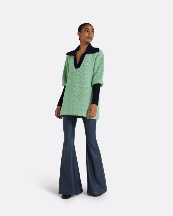 Leonie Sage & Navy Knit - Image 4