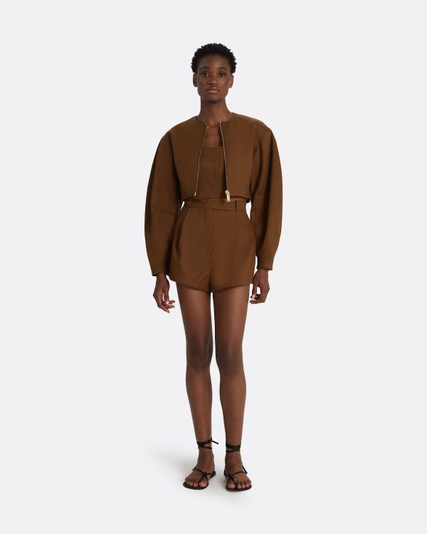 Helean Deep Brown Shorts - Image 3