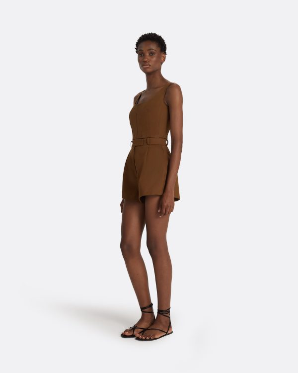 Helean Deep Brown Shorts - Image 6