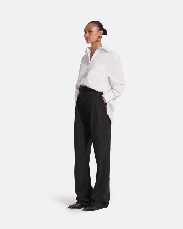 Ferna Black Pinstripe Trousers - Image 6