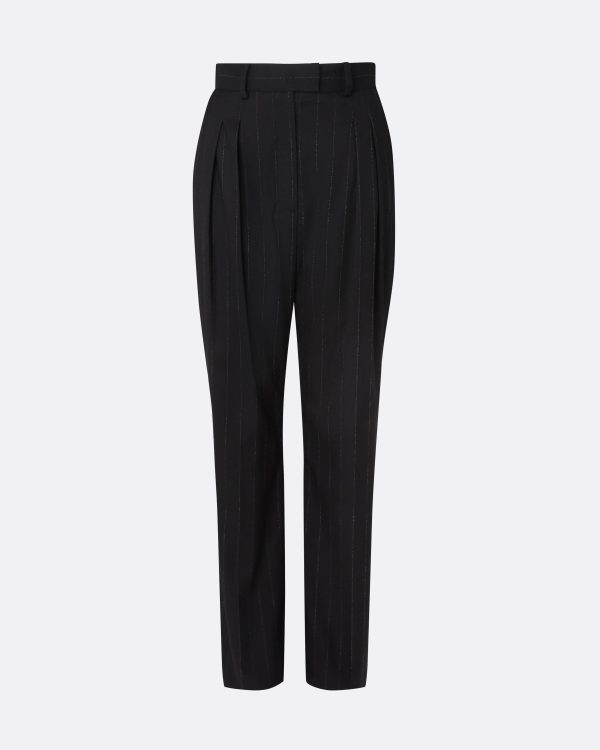 Ferna Black Pinstripe Trousers - Image 7