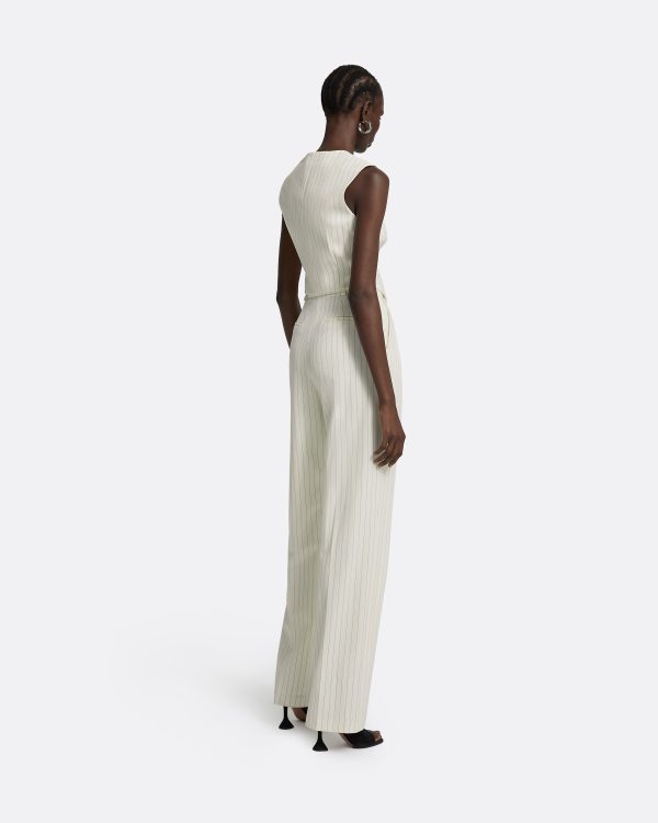 Ferna Ivory Pinstripe Trousers - Image 2