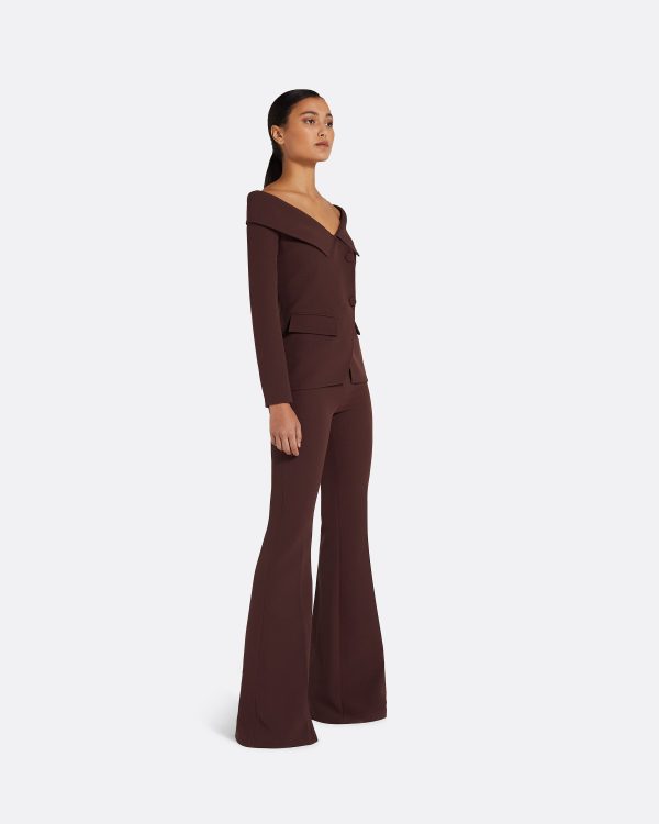 Halluana Burgundy Trousers - Image 3