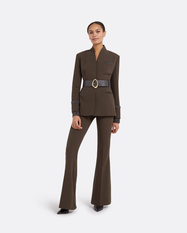 Halluana Chocolate Trousers - Image 4