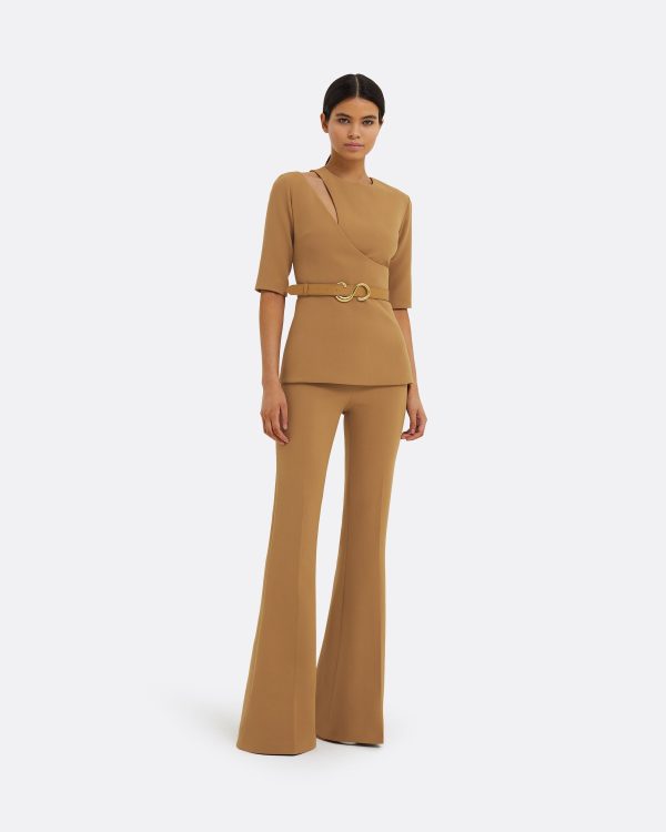 Halluana Cognac Trousers - Image 3