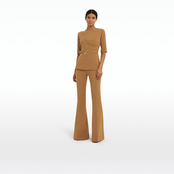 Halluana Cognac Trousers - Image 5