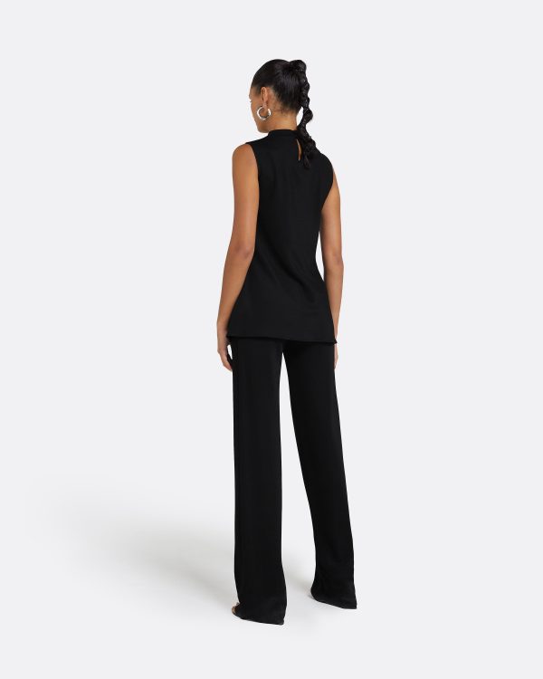 Lea Black Fiona Jersey Trousers - Image 2