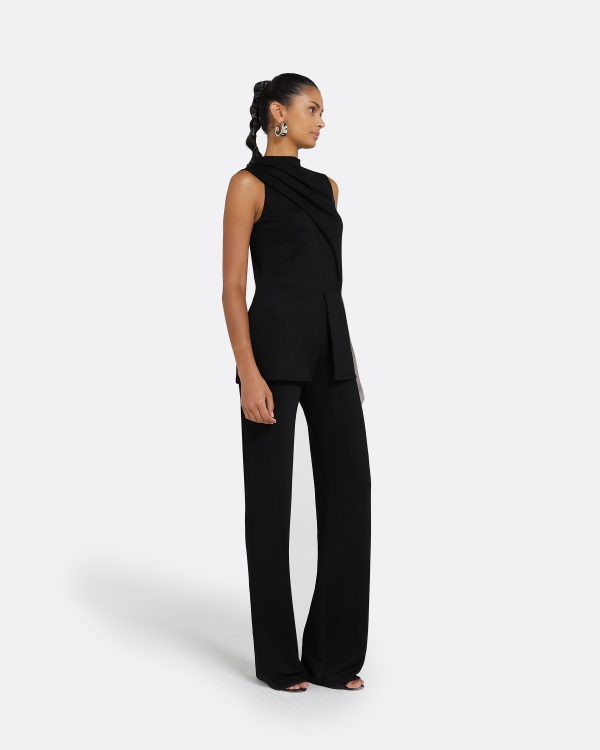 Lea Black Fiona Jersey Trousers - Image 3