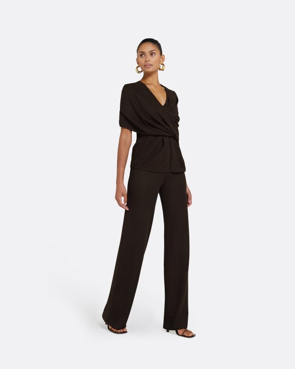 Lea Dark Mocha Trousers - Image 3