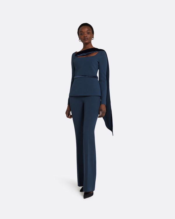 Alexa Ink Blue Trousers - Image 4