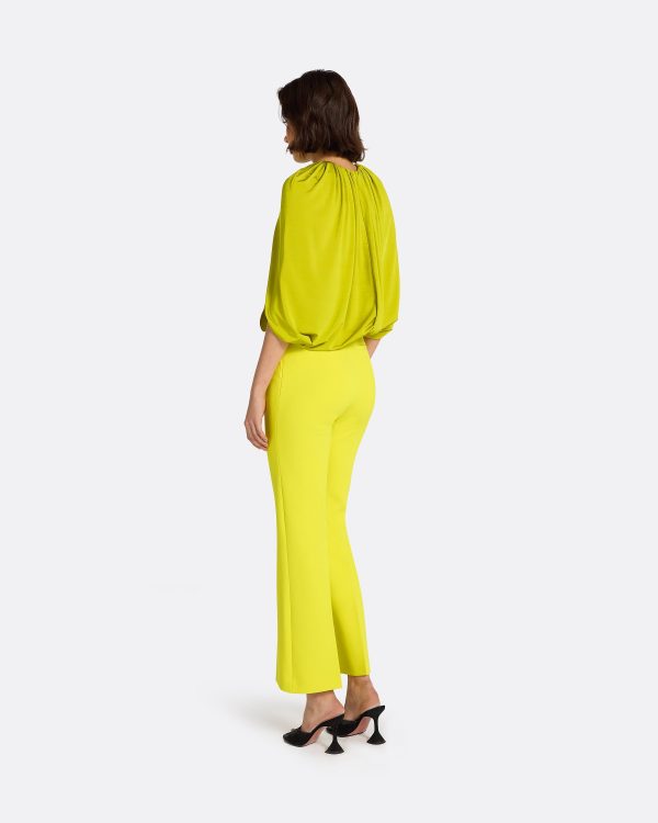 Mari Chartreuse Trousers - Image 2