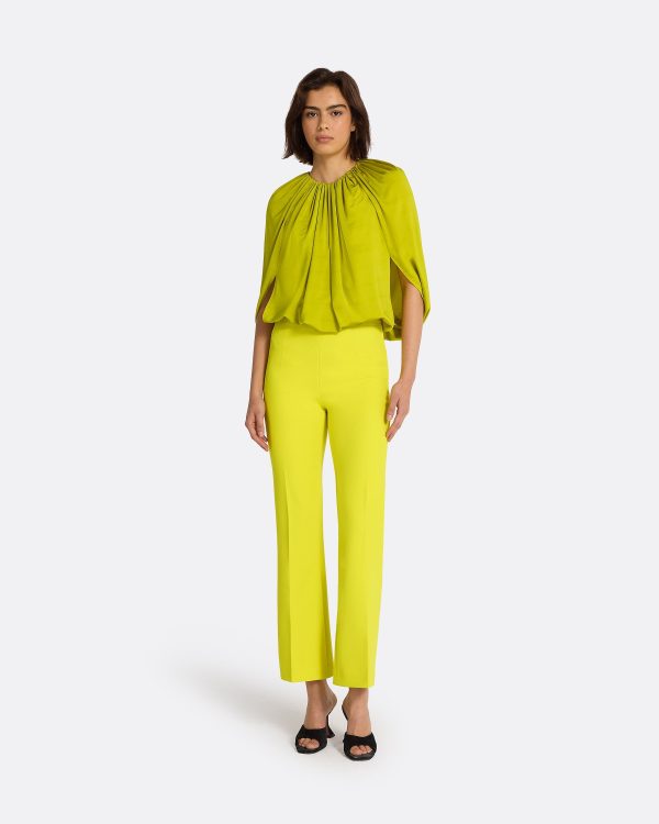 Mari Chartreuse Trousers - Image 3