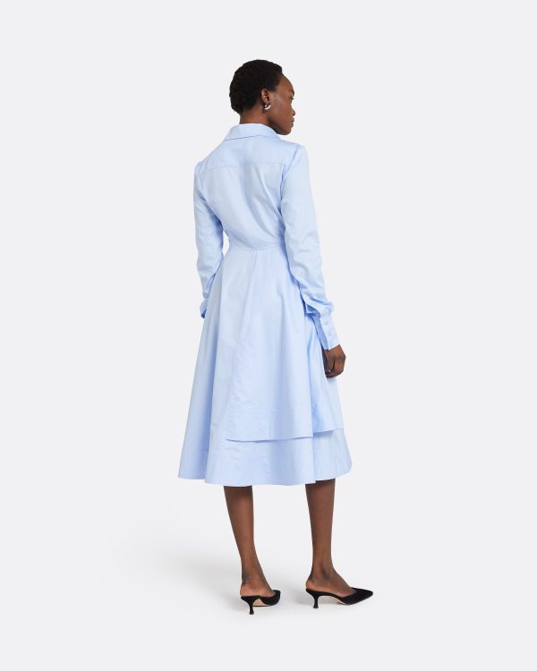 Asteria Soft Sky Cotton Dress - Image 2