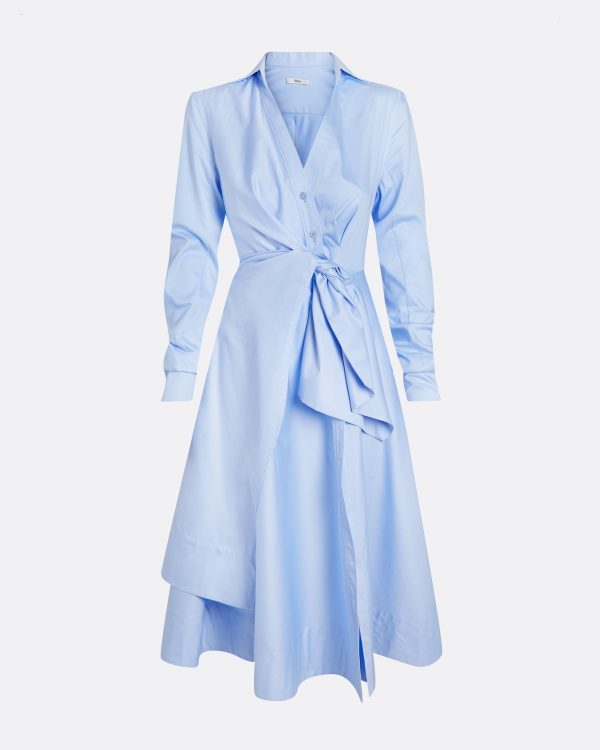 Asteria Soft Sky Cotton Dress - Image 5