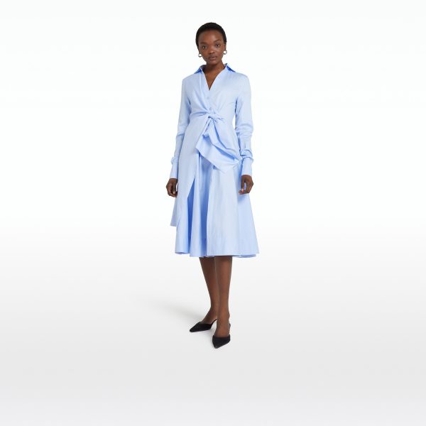 Asteria Soft Sky Cotton Dress - Image 6