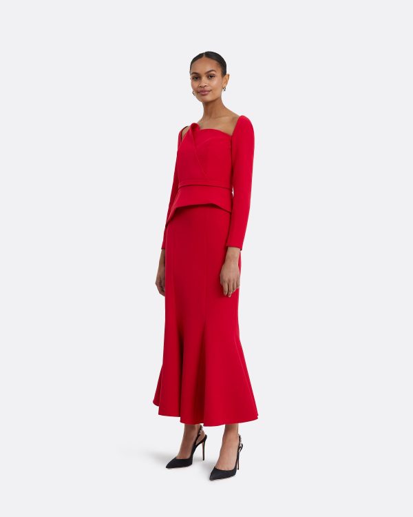 Sol Crimson Skirt - Image 3