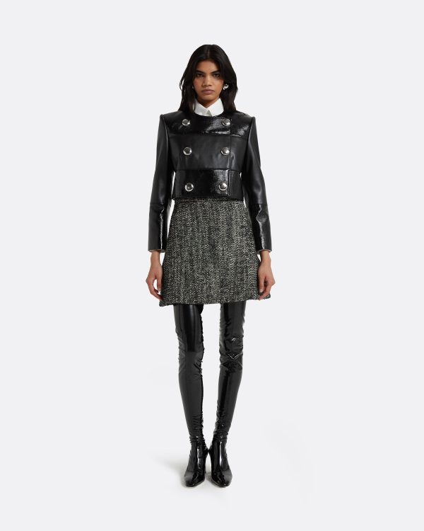 Bronagh Black Wool Skirt